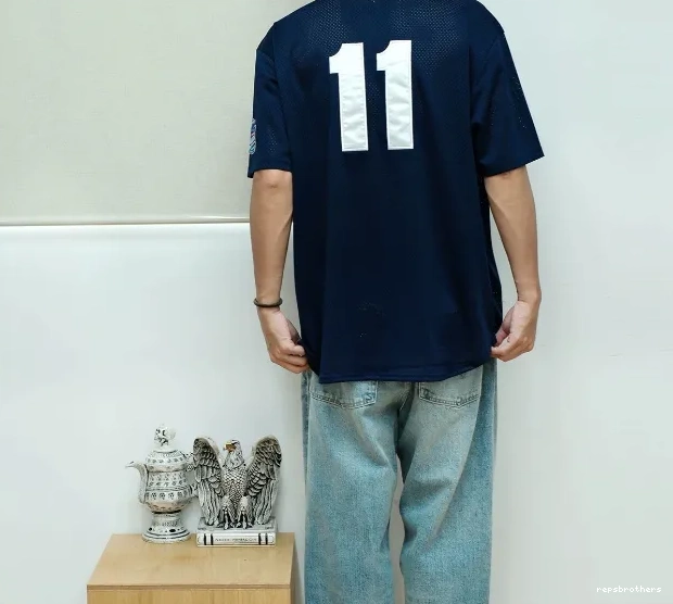 BASEBALL S ¥209 HENLEY 24FW LOGO TEE 0708